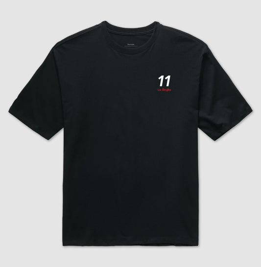 Camiseta ’La Brujita 11’’ - Verón (Oversized) - Unissex / Preta / P