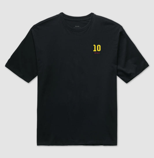 Camiseta ’Alien 10’’ - Messi (Oversized) - Unissex / Preta / P