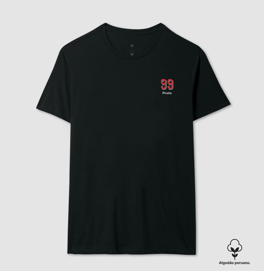 Camiseta ’Pirata 99’’ - Vegetti (Algodão Peruano) - Masculino / Preta / P