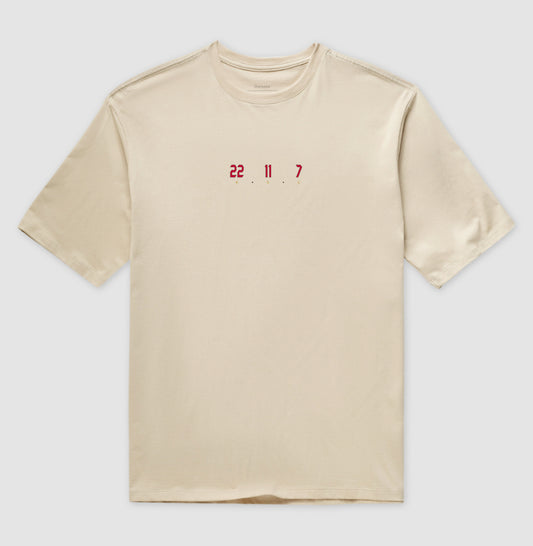 Camiseta Trio KSC - Kaká Shevchenko e Crespo (Oversized) - Unissex / Areia / P - Camiseta