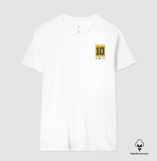 Camiseta Gol do Pelé em 1958 (Algodão Peruano)