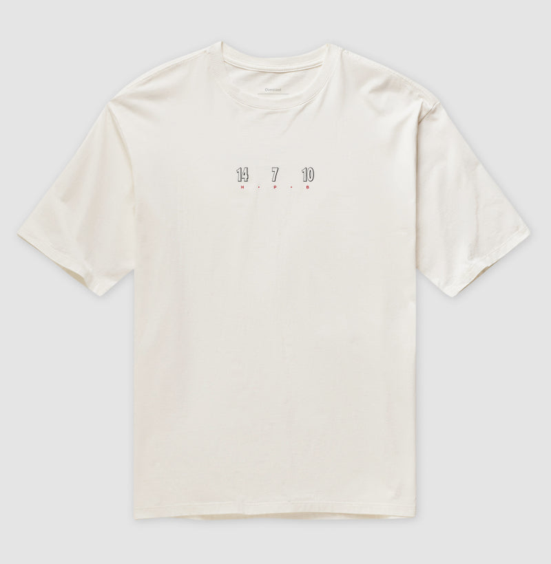 Camiseta Trio HPB - Henry Pirès e Bergkamp (Oversized) - Unissex / Off White / P - Camiseta