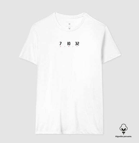 Camiseta Trio CRT - Cristiano Rooney e Tévez (Algodão Peruano) - Masculino / Branca / P - Camiseta