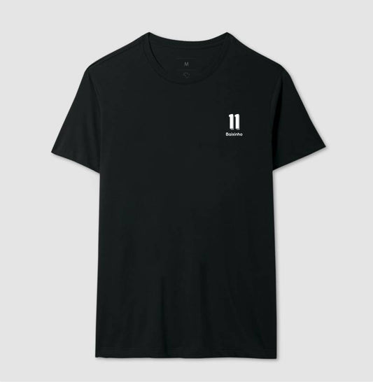 Camiseta ’Baixinho 11’’ - Romário - Masculino / Preta / P
