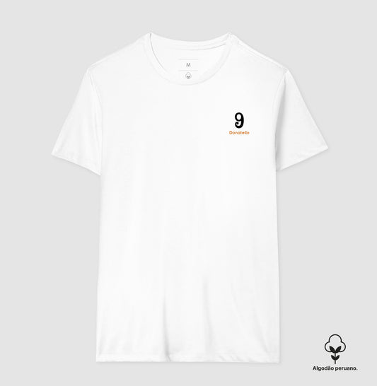 Camiseta ’Donatello 9’’ - Mbappé (Algodão Peruano) - Masculino / Branca / P
