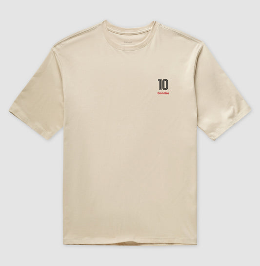 Camiseta "Galinho 10" - Zico (Oversized)