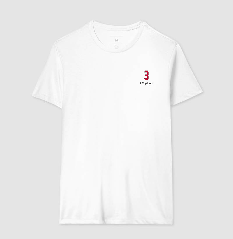 Camiseta ’Il Capitano 3’’ - Maldini - Masculino / Branca / P