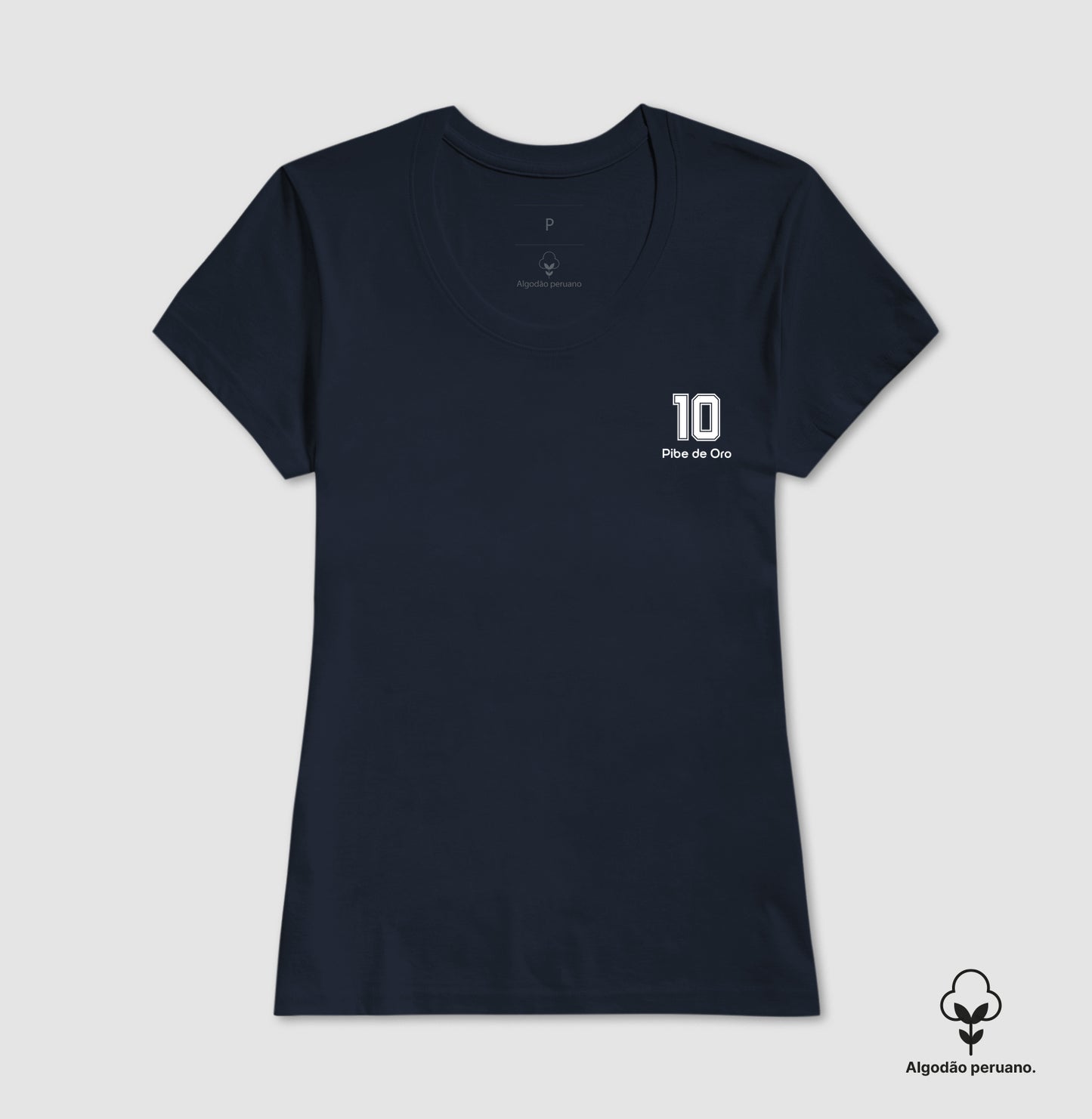 Camiseta "Pibe de Oro 10" - Maradona (Algodão Peruano)