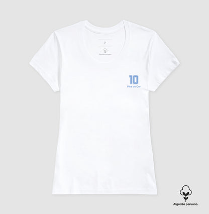 Camiseta "Pibe de Oro 10" - Maradona (Algodão Peruano)