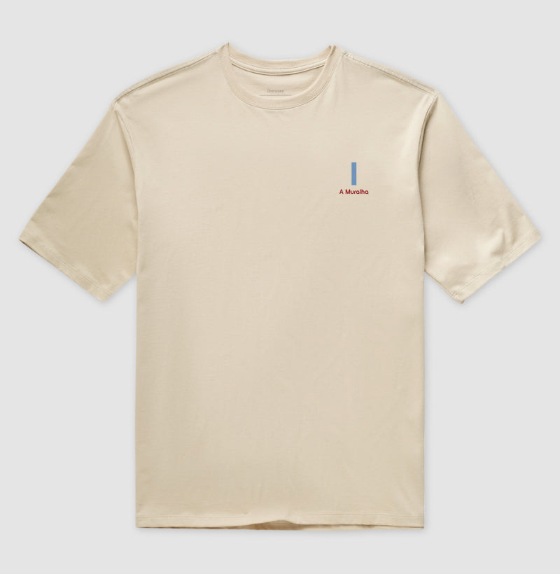 Camiseta ’A Muralha 1’’ - Oliver Kahn (Oversized) - Unissex / Areia / P