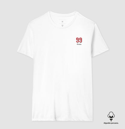 Camiseta ’Pirata 99’’ - Vegetti (Algodão Peruano) - Masculino / Branca / P