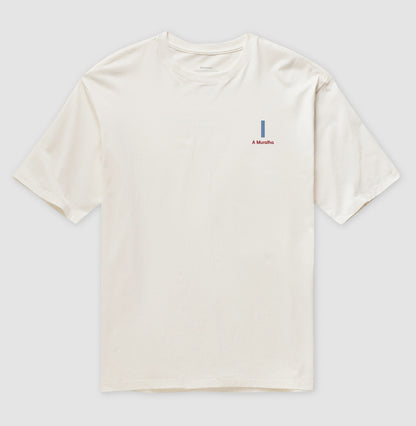 Camiseta ’A Muralha 1’’ - Oliver Kahn (Oversized) - Unissex / Off White / P