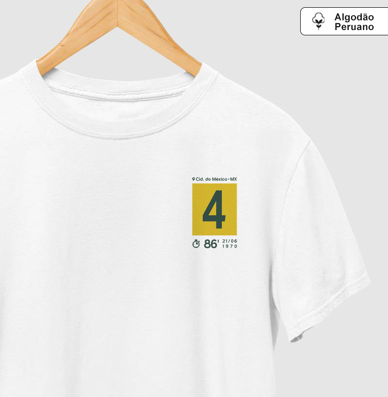 Camiseta Gol do Capita em 1970 (Algodão Peruano)