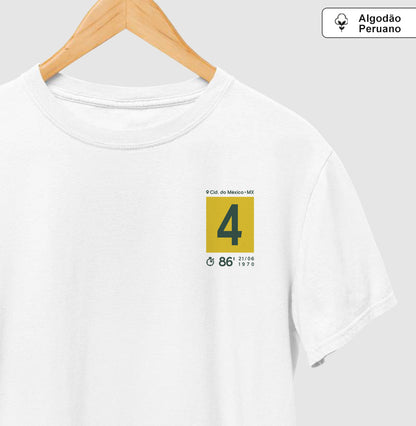 Camiseta Gol do Capita em 1970 (Algodão Peruano)