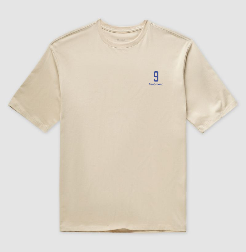 Camiseta "Fenômeno 9" - Ronaldo | versão Brasil (Oversized)