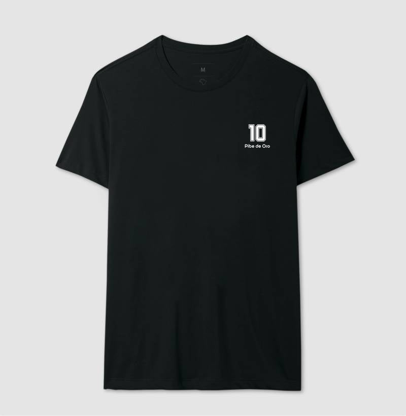 Camiseta ’Pibe de Oro 10’’ - Maradona - Masculino / Preta / P