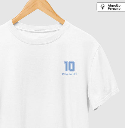 Camiseta ’Pibe de Oro 10’’ - Maradona (Algodão Peruano)