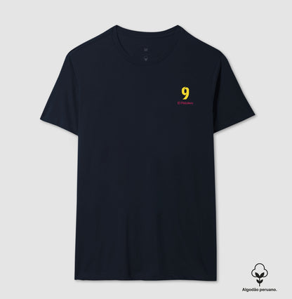 Camiseta ’El Pistolero 9’’ - Suárez (Algodão Peruano) - Masculino / Marinho / P
