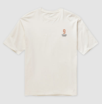 Camiseta ’Holandês Voador 9’’ - Van Persie (Oversized) - Unissex / Off White / P