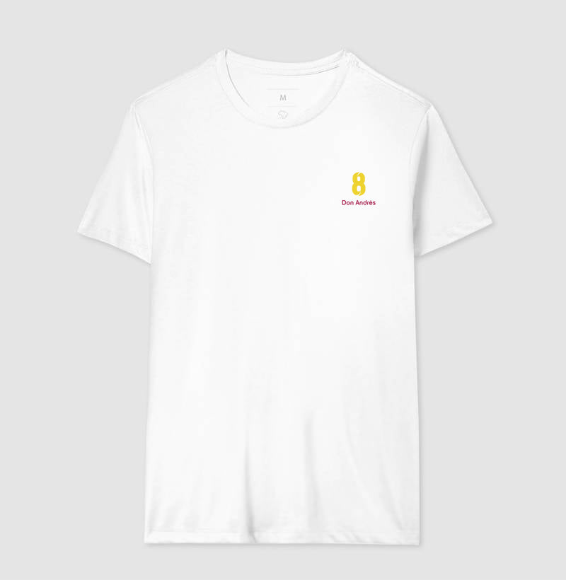 Camiseta ’Don Andrés 8’’ - Iniesta - Masculino / Branca / P