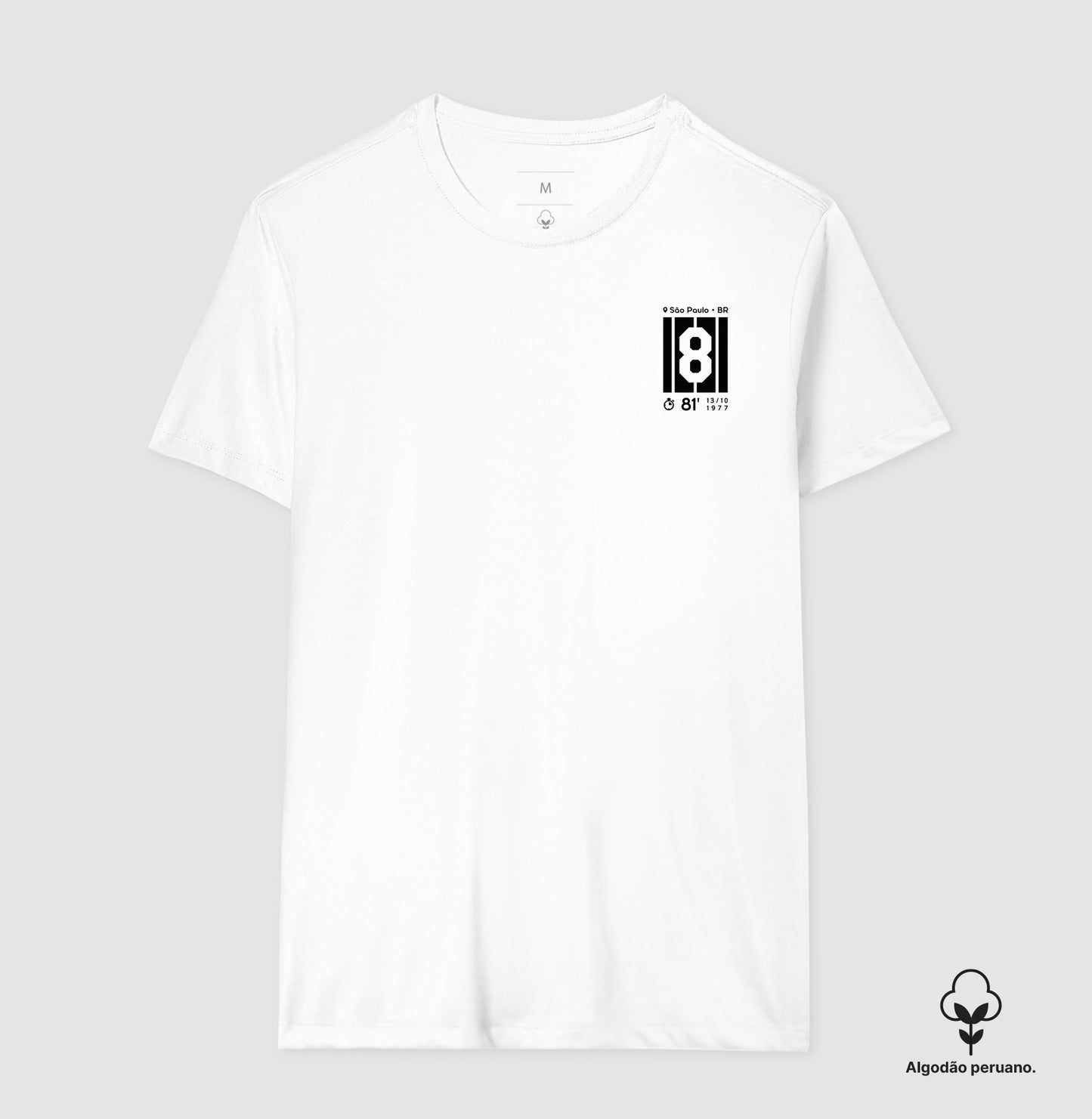 Camiseta Gol do Basílio em 1977 (Algodão Peruano)