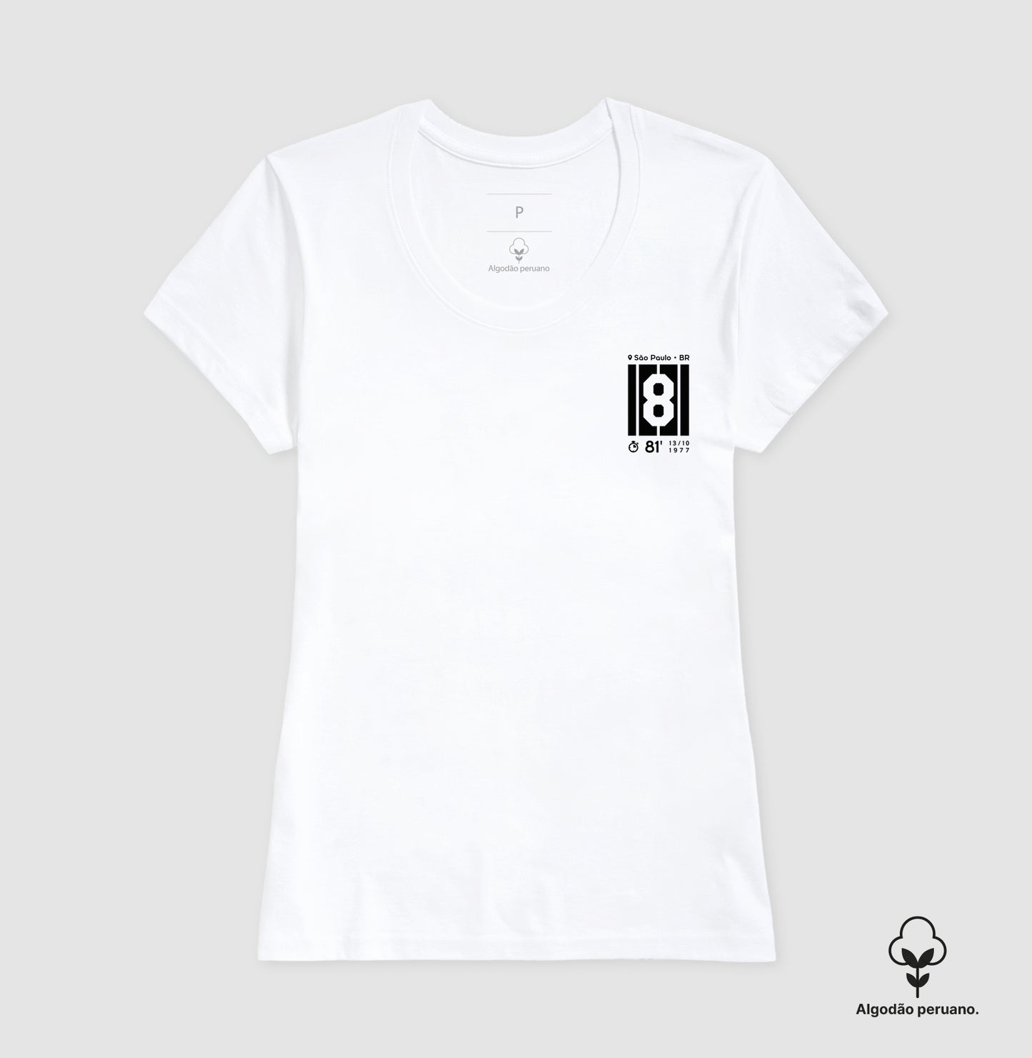 Camiseta Gol do Basílio em 1977 (Algodão Peruano)