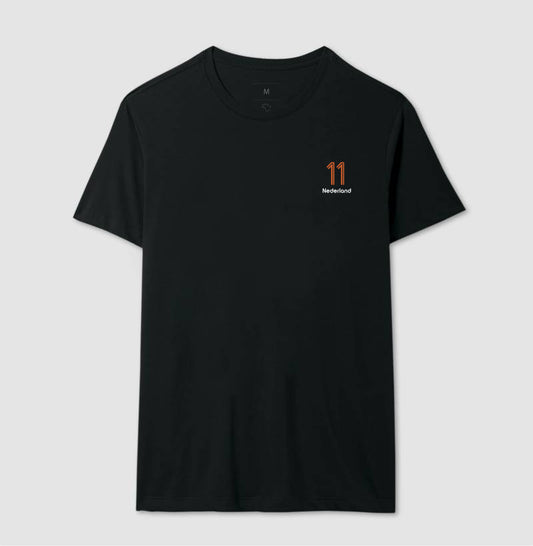 Camiseta ’Nederland 11’’ - Robben - Masculino / Preta / P