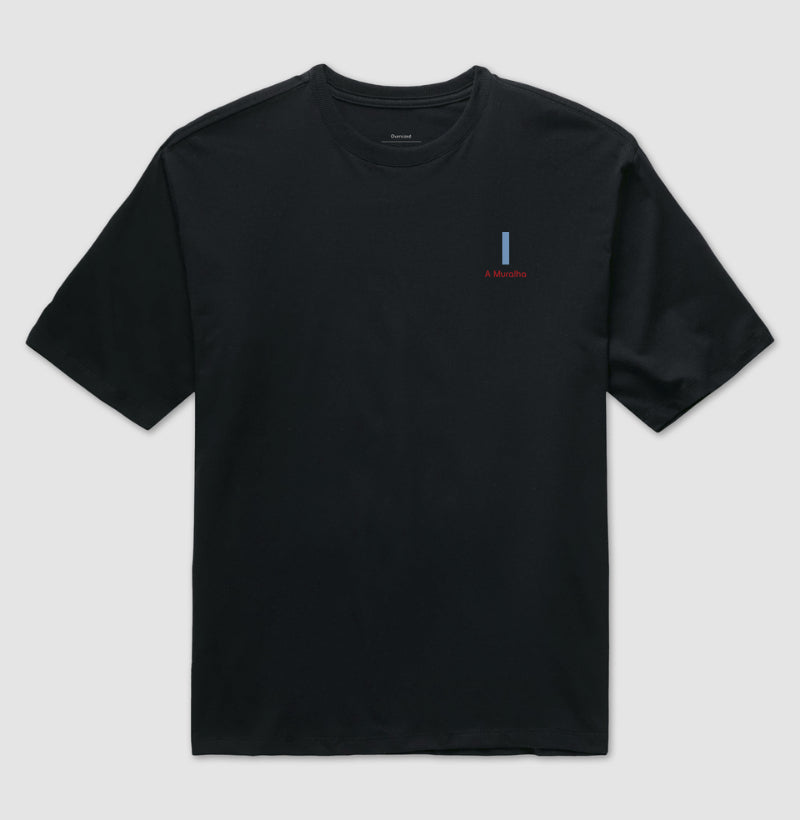 Camiseta ’A Muralha 1’’ - Oliver Kahn (Oversized) - Unissex / Preta / P