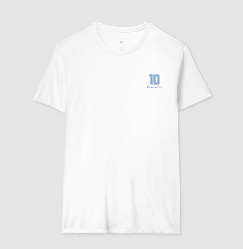 Camiseta ’Pibe de Oro 10’’ - Maradona - Masculino / Branca / P