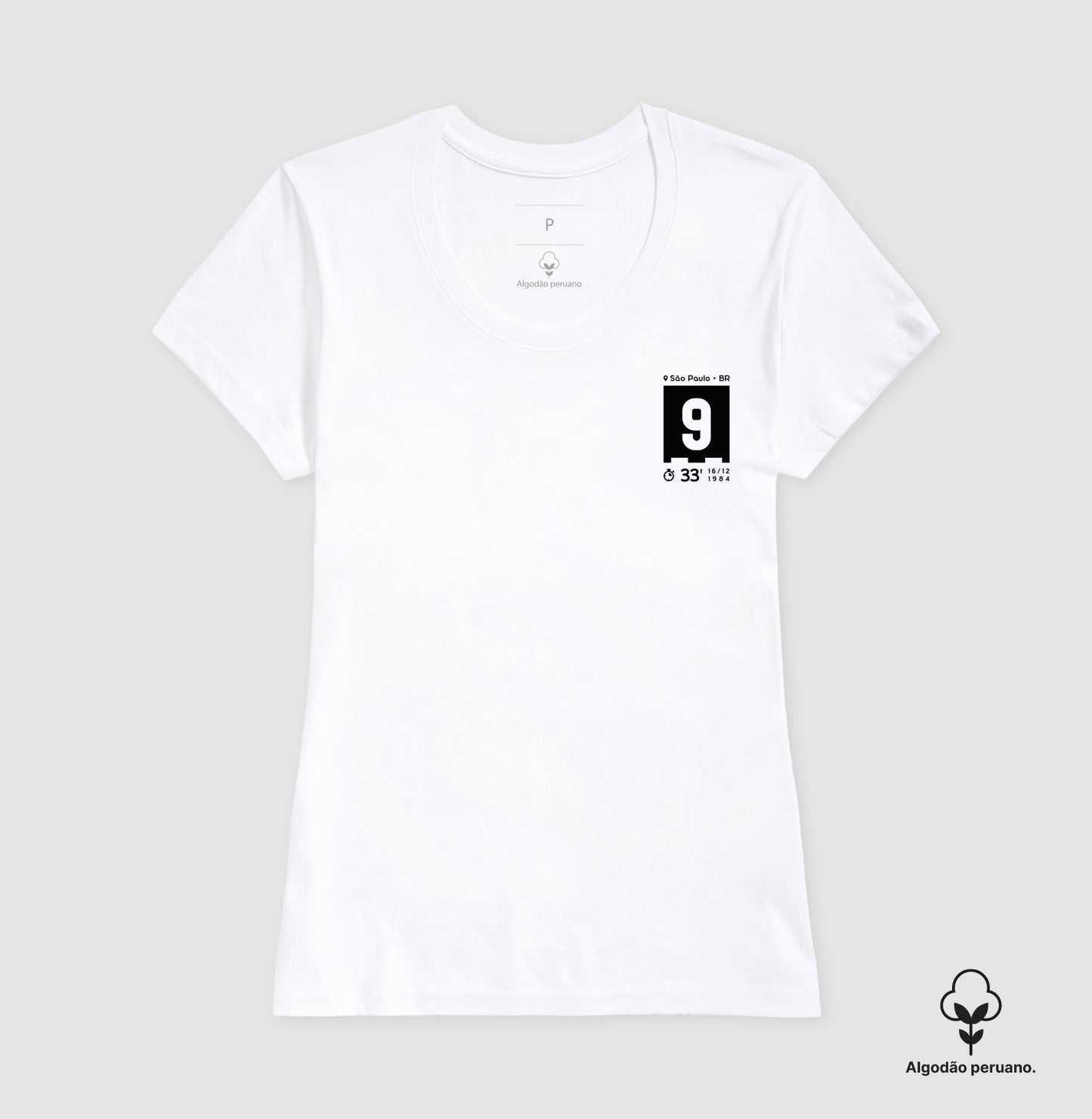 Camiseta Gol do Serginho Chulapa em 1984 (Algodão Peruano)