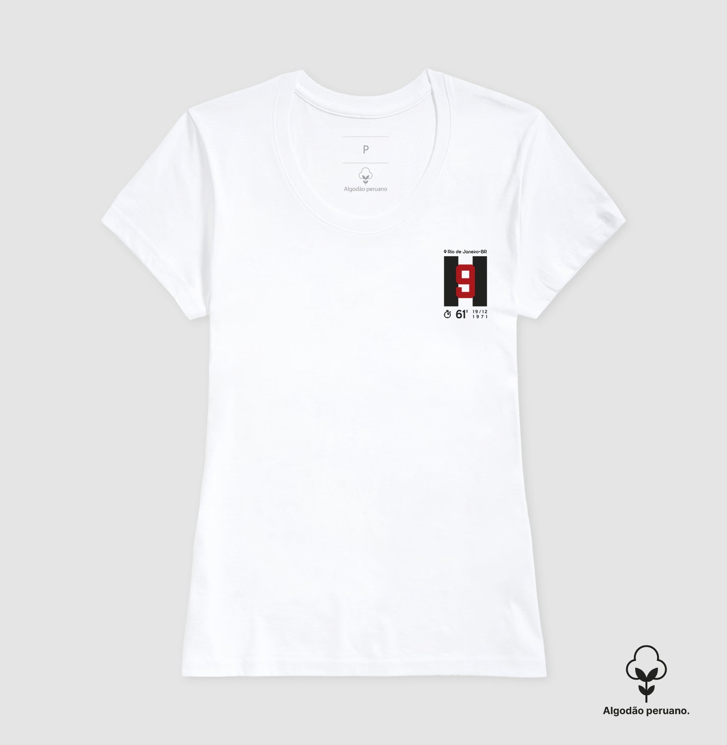 Camiseta Gol do Dadá Maravilha em 1971 (Algodão Peruano)