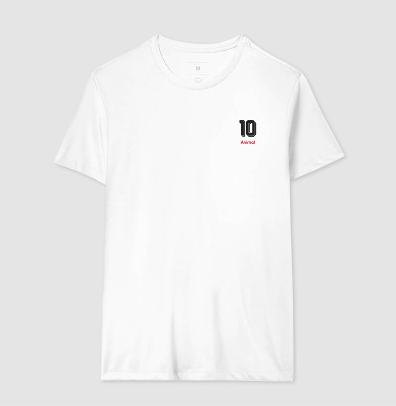 Camiseta ’Animal 10’’ - Edmundo - Masculino / Branca / P