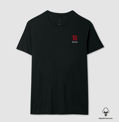 Camiseta ’Dinamite 10’’ - Roberto Dinamite (Algodão Peruano) - Masculino / Preta / P