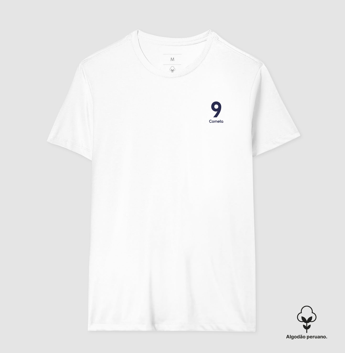 Camiseta ’Cometa 9’’ - Haaland (Algodão Peruano) - Masculino / Branca / P