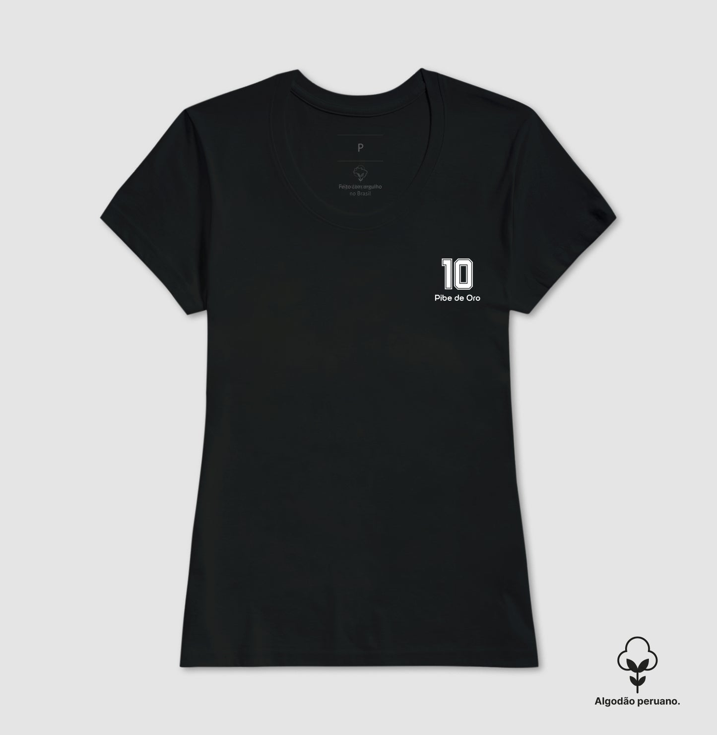 Camiseta "Pibe de Oro 10" - Maradona (Algodão Peruano)