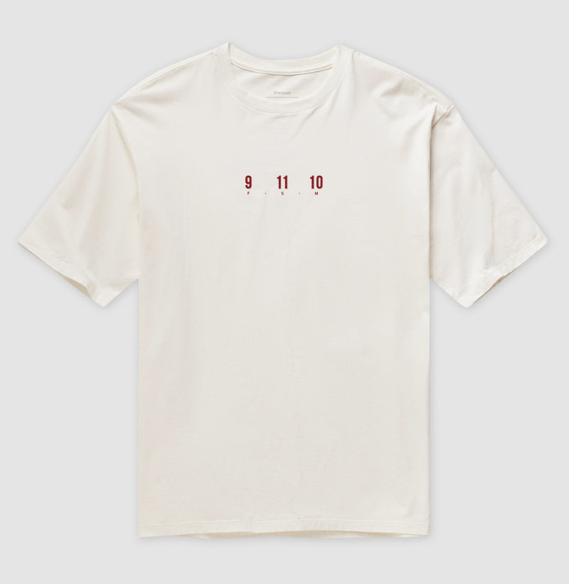 Camiseta Trio FSM - Firmino Salah e Mané (Oversized) - Unissex / Off White / P - Camiseta