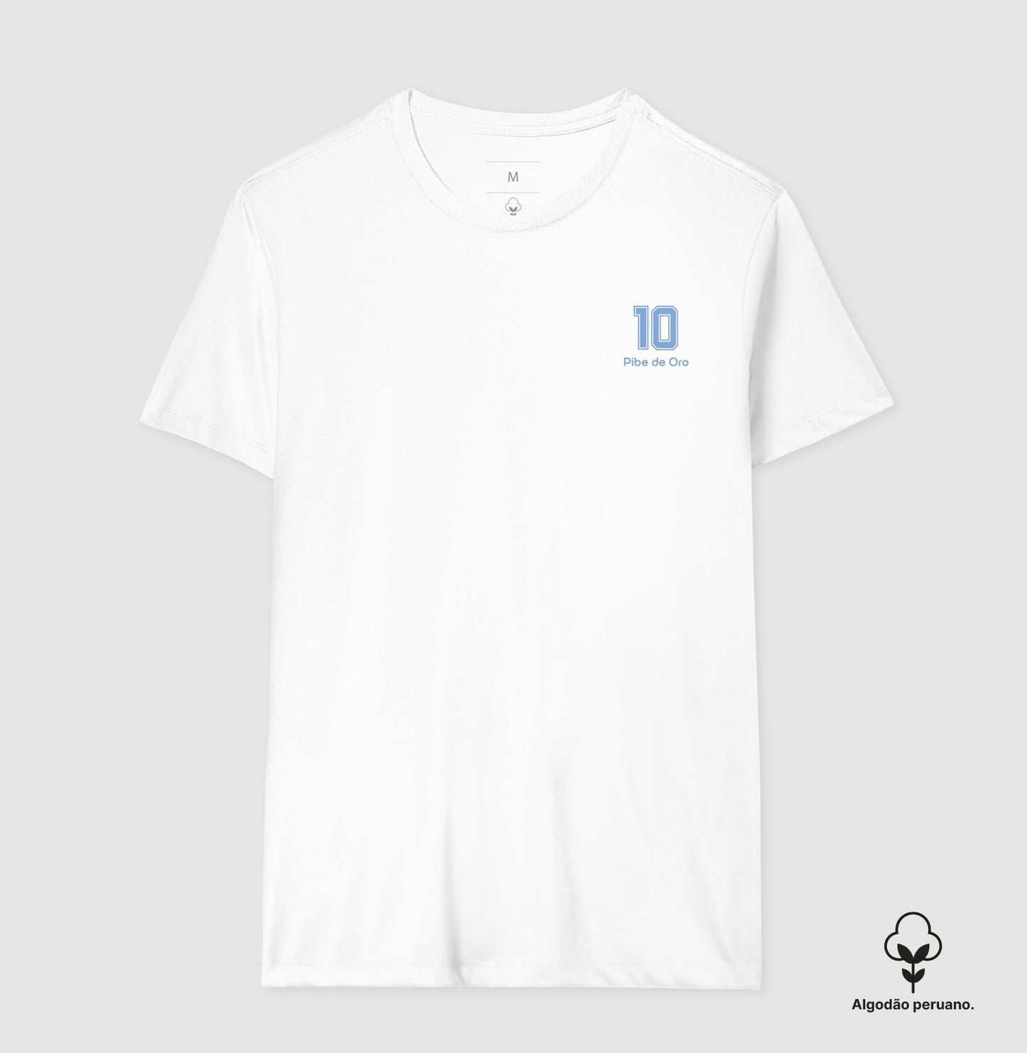 Camiseta "Pibe de Oro 10" - Maradona (Algodão Peruano)