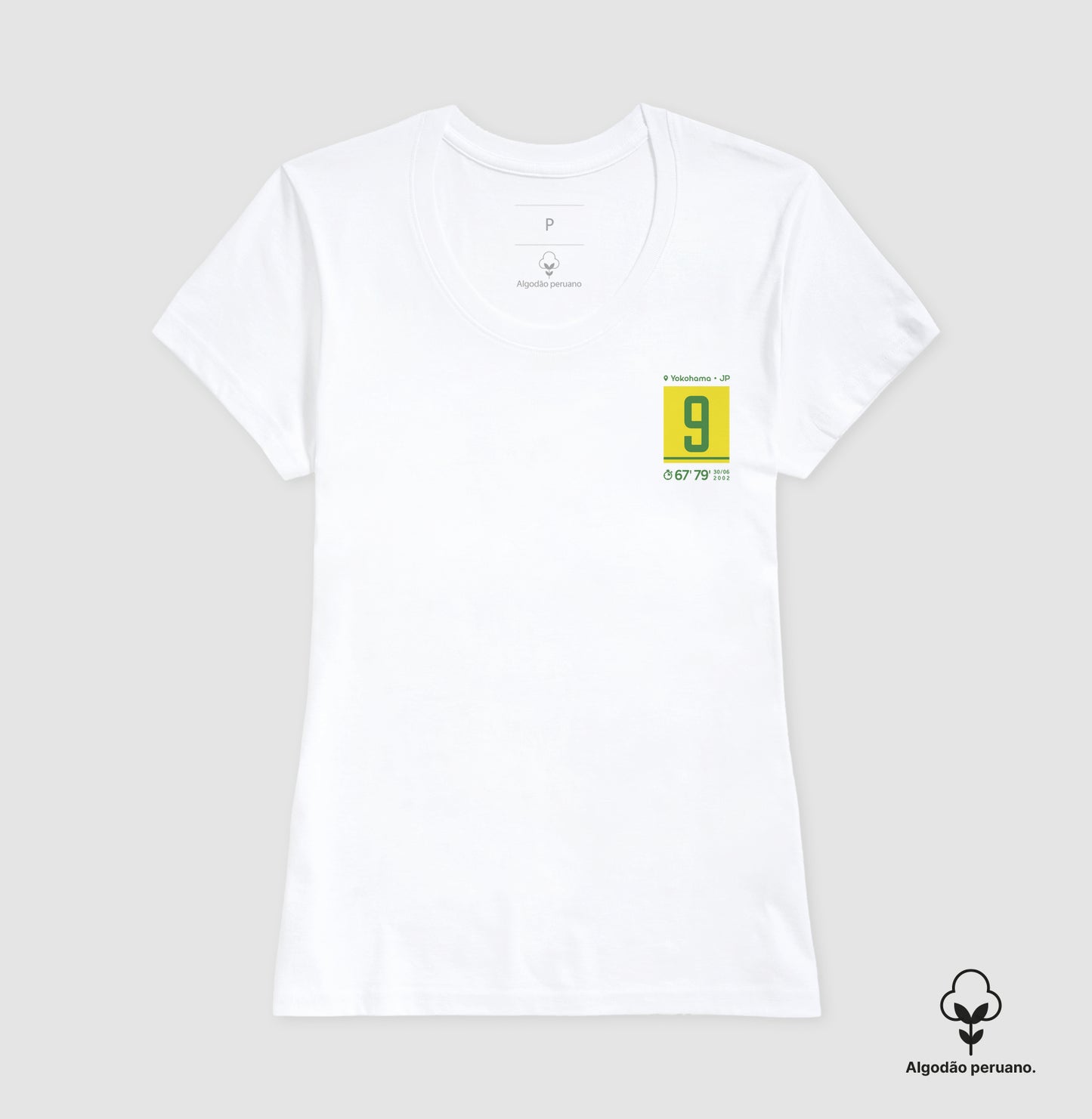 Camiseta Gol do Ronaldo em 2002 (Algodão Peruano)