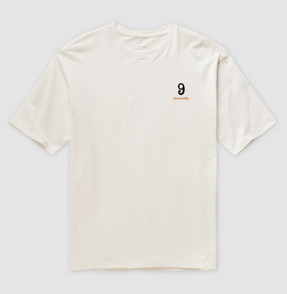 Camiseta ’Donatello 9’’ - Mbappé (Oversized) - Unissex / Off White / P