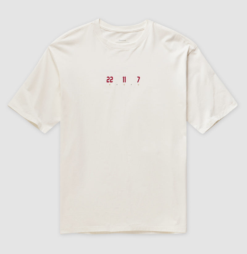 Camiseta Trio KSC - Kaká Shevchenko e Crespo (Oversized) - Unissex / Off White / P - Camiseta