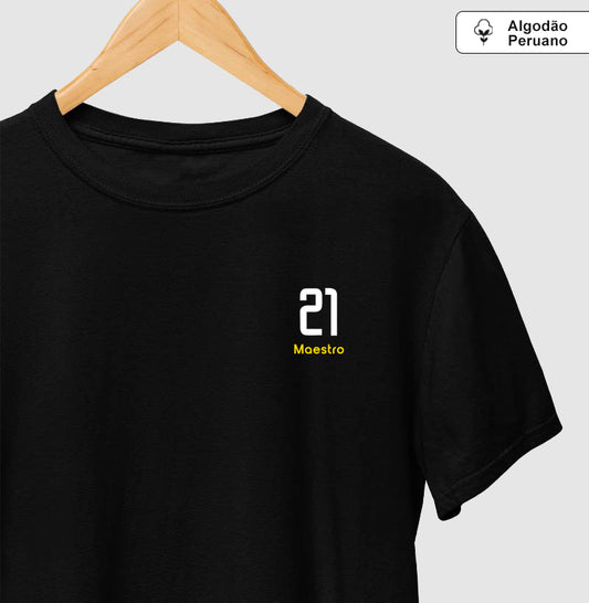 Camiseta ’Maestro 21’’ - Pirlo (Algodão Peruano)